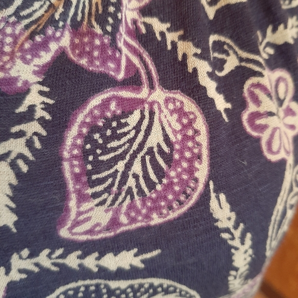 Lucky Brand 3/4 Sleeve Peasant Festival Boho Blouse Floral Print - Picture 5 of 7